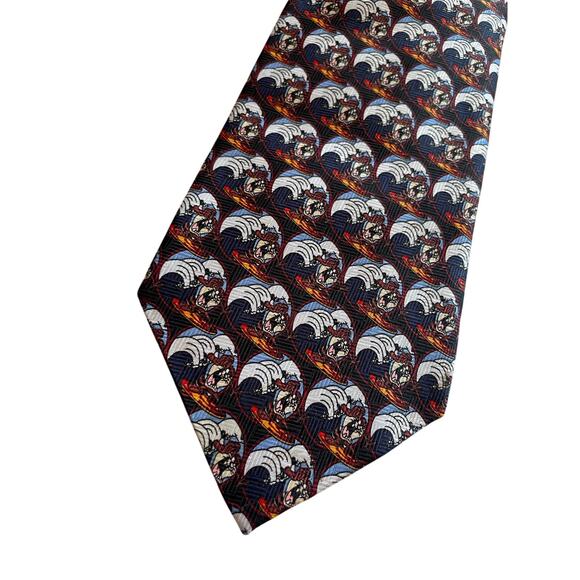 Loony Tunes Warner Brothers Surfing Tasmanian Devil Neck Tie - Picture 1 of 7